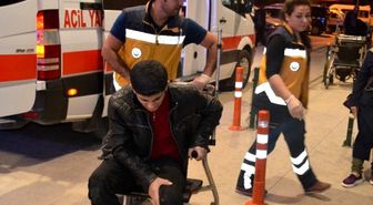 İnegöl Çarpışan Araba Pistine Döndü