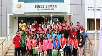 Düzce'de Oryantiring Yarışları Nefes Kesti