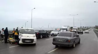 Trabzon'da Yağışlı Hava Zincirleme Trafik Kazalarına Neden Oldu