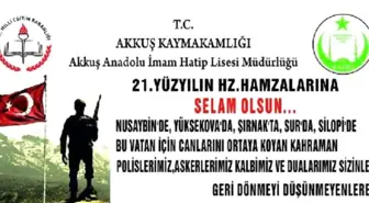 Akkuş'tan Güvenlik Güçlerine Afişli Destek