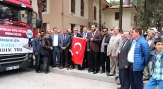 Erzincan'dan Suriye'ye Yardım Tırı Uğurlandı