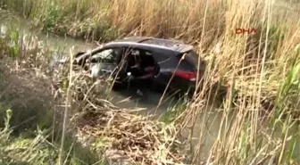 Seydişehir - Düğün Konvoyundaki Otomobil, Su Kanalına Uçtu: 3 Yaralı