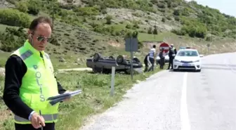 Tavşanlı'da Trafik Kazası, 1 Yaralı