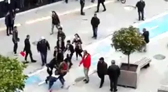 Liseli Kızlar Caddede Birbirine Girdi