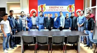 Vali Kahraman, Erzincan Gazeteciler Cemiyeti'ni Ziyaret Etti