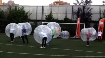 Ankara'da Big Bubble Futbol Tanıtımı