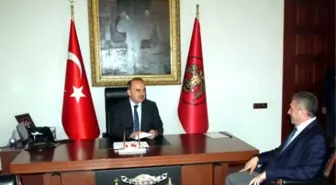 Başkan Turan'dan Vali Erol'a Veda Ziyareti