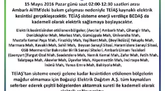 3 İlçe 10.5 Saat Elektriksiz