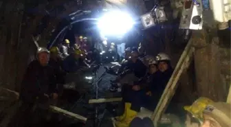 Maden Ocağında Ücret Eylemi Sürüyor