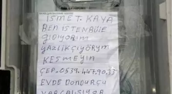 Çıldırlı Yazlıkçıdan Gülümseten Not