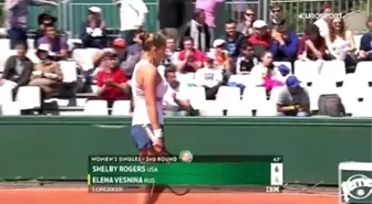 Roland Garros: Shelby Rogers - Elena Vesnina (Özet)