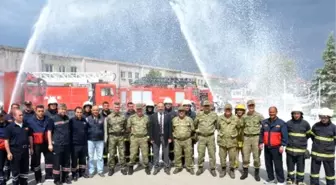 Mehmetçik ve İtfaiye Etlerinin Yaptığı Tatbikatı Gerçeğini Aratmadı