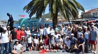 Foça'da Denizden Çıkanlar Üzdü