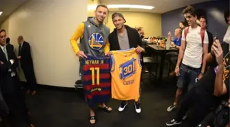 Neymar'dan Stephen Curry'e Ziyaret!