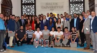 Rektör Prof. Dr. Şahin Şampiyonlarla Buluştu