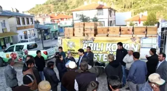 Derbent'te Yetiştiricilere Arılı Kovan Dağıtıldı