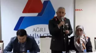 Ağrı Tuğgeneralin Konuşması Şehit Yakınlarını Duygulandırdı