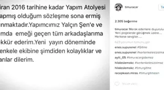 Kertenkele'de Başrol Oyuncusu Timur Acar Diziden Ayrıldı