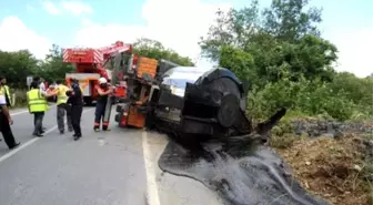 Yavuz Sultan Selim Köprüsü'ne Zift Taşıyan Tanker Devrildi: 1 Ölü