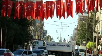 Akçakale Türk Bayrakları ile Donatıldı