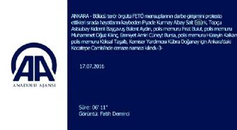 Demokrasi Şehitleri Son Yolculuğuna Uğurlanıyor