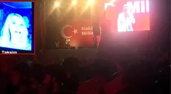 Seda Sayan ve Mustafa Topaloğlu'ndan 'Milli İrade Nöbeti'ne Destek