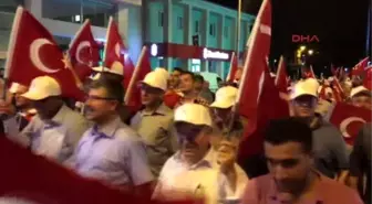 Osmaniye Okü'den Demokrasi Yürüyüşü