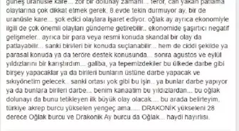 Astrologtan 14 Temmuz'da Çarpıcı Analiz: Tepemizdekiler Darbe Gibi Bir Şey Yapacak