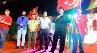 Havran'da Meydanlar Demokrasiye Sahip Çıkan Binlerce Vatandaşlarla Doldu Taştı