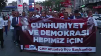 Darbelere Cumhuriyete ve Demokrasimize Sahip Çıkıyoruz' Yürüyüşü