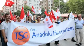 Özel Eskişehir Tsg Anadolu Hastanesi'nden Demokrasi Yürüyüşüne Destek