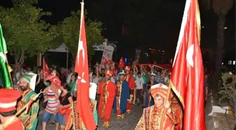 Köyceğiz'de Mehteran Eşliğinde Demokrasi Nöbeti