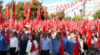Burdur ve Isparta'da 'Demokrasi ve Şehitler Mitingi'