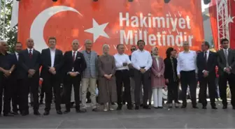 Denizli'de Demokrasi ve Şehitler Mitingine 30 Bin Kişi Katıldı