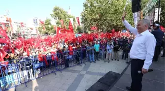 Başkan Zolan Demokrasi ve Şehitleri Anma Mitingi'nde Konuştu