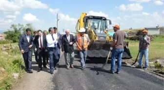 Vali Özefe Yapımı Sürdürülen Köy Yollarını Denetledi