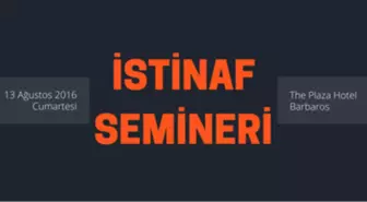 İstinaf Kanun Yolu Semineri