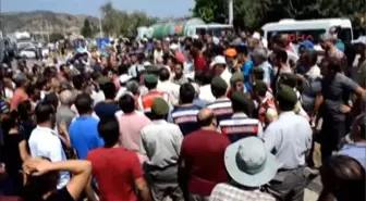 Milas'ta Ölümlü Kazaları Protesto Eden Halk Bodrum Yolunu 3 Saat Ulaşıma Kapadı