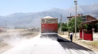 Karaman Belediyesi'nden Kazımkarabekir'e Asfalt Desteği