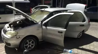 Otomobilde Bırakılan Cep Telefonu Patladı