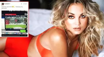 van Der Wiel'in Sevgilisi Rose Bertram, Kaçak Maç Linki Paylaştı