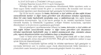 Memura Rapor Veren Doktora 'PKK-FETÖ' Uyarısı!