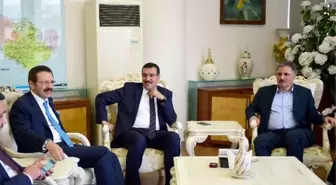 Bakan Tüfenkci ve TOBB Başkanı Hisarcıklıoğlu'dan Başkan Çakır'a Ziyaret