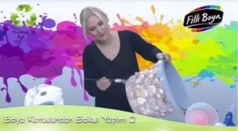 Boya Kovasından Saksı Yapımı 2