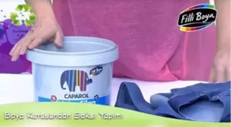 Boya Kutusuyla Saksı Yapımı