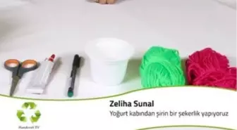 Yoğurt Kabından Şekerlik Yapıyoruz.