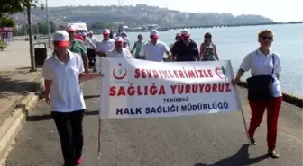 Tekirdağ'da 'Sağlıklı Yaşam' Yürüyüşü Düzenlendi