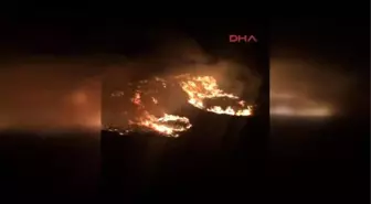 Avşa'da Çöp Yangını Kiralanan Gemilere Yüklenen Araçlar ile Söndürüldü
