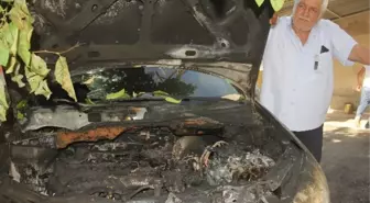 Emekli İkramiyesiyle Aldığı Otomobili Yandı