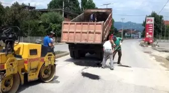 Gölyaka'da Asfalt Yama Çalışmaları